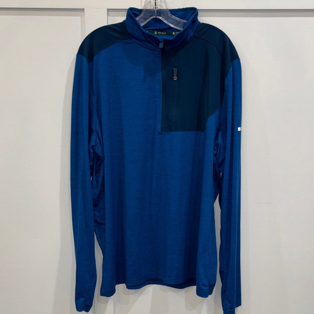 tek gear Royal and Navy Blue Quarter-Zip Pullover
